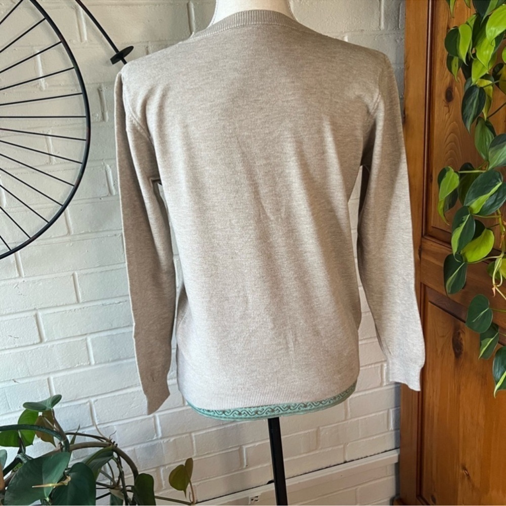 Sweater cashmere wool blend boatneck color camel NWOT - Picture 3 of 5